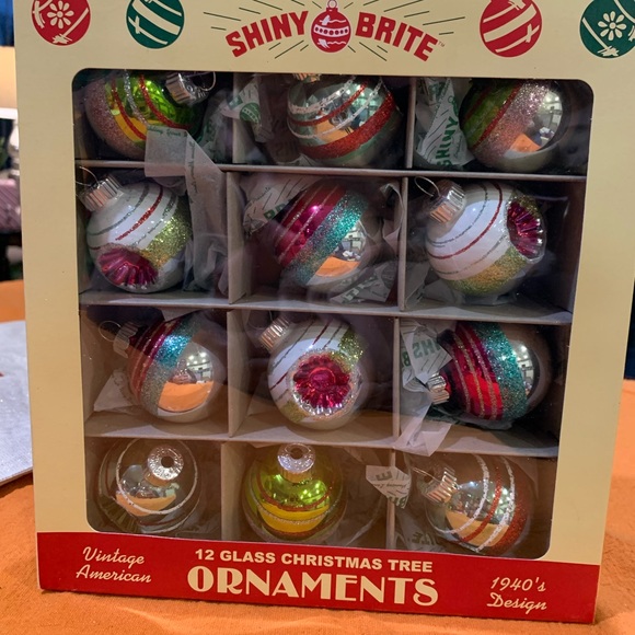 Shiny Brite Other - Vintage Inspired Christmas Glass Ornaments